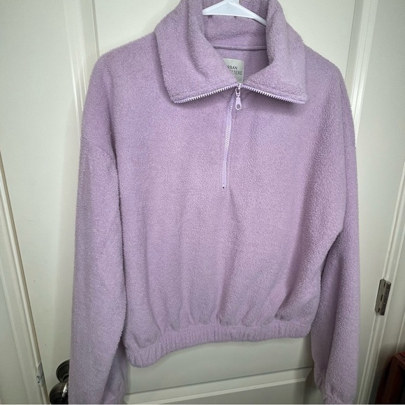 Urban Outfitters Lilac Quarter Zip Top Sweatshirt Sz M - Picture 7 of 16